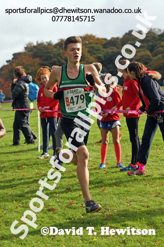 Mens under-17s Northern Cross Country Relays, Graves Park, Sheffield. Photo: David T. Hewitson/Sports for All Pics